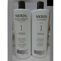 Nioxin System 1 Cleanser & Scalp Therapy Conditioner 33.8 oz Set-2PCK