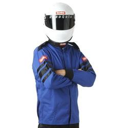 RaceQuip 111023RQP 110 Series Driving Jacket SFI 3.2A/1 Blue/Black Stripe Medium