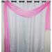 1 PC SOLID PINK SCARF VALANCE SOFT SHEER VOILE WINDOW PANEL CURTAIN 216 LONG TOPPER SWAG