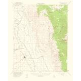 Topo Map - Independence California Quad - USGS 1962 - 23.00 x 28.52 - Matte Canvas