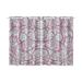 Mkhert Purple Pattern Blackout Window Curtain Kitchen Curtain 26X39 Inch 2 Panels