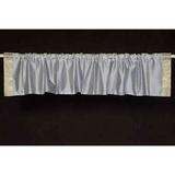 Gray - Rod Pocket Top It Off handmade Sari Valance 43W X 15L - Pair