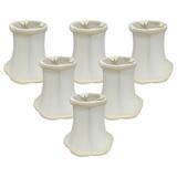 Royal Designs Inc. Decorative Trim Scallop Bell Chandelier Basic Shade CS-703WH White 3 x 5 x 4.5