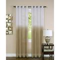 Essence Tan Fade Modern Window Curtain Panel 52 x 63 Panel w/ Grommets