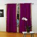 Violet Red Rod Pocket Sheer Sari Curtain / Drape / Panel - 80W x 108L - Pair