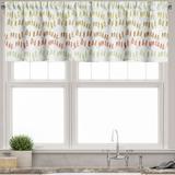 Ambesonne Forest Window Valance Mountain Trees Pattern Ombre 54 X 18 Multicolor