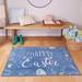 Mohawk Home Print Mat Happy Easter in Blue 2 6 x 4 2