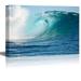 wall26 Canvas Print Wall Art Vibrant Blue Tropical Beach Rip Curl Nature Wilderness Photography Modern Art Rustic Scenic Colorful Multicolor for Living Room Bedroom Office - 32 x48