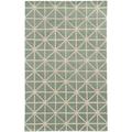 Pantone Optic Area Rug 41103 Grey Prisms Lines 5 x 8 Rectangle