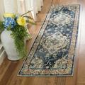 SAFAVIEH Monaco Toria Traditional Runner Rug Navy/Light Blue 2 2 x 14