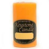 1 Pc Orange Twist 2x3 Pillar Candles 2 in. diameterx3.25 in. tall