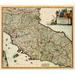 Tuscany Region Italy - De Wit 1688 - 23.00 x 26.54 - Glossy Satin Paper