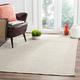 SAFAVIEH Montauk Audra Geometric Cotton Area Rug Ivory/Grey 5 x 7