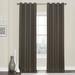 Eclipse Kingston Thermaweave Blackout Grommet Curtain Panel Espresso Brown 52 x 108
