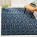 SAFAVIEH Himalaya Darin Geometric Wool Area Rug Navy/Silver 8 x 10