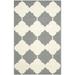 SAFAVIEH Cambridge Peregrine Geometric Diamonds Wool Area Rug Dark Grey/Ivory 6 x 9