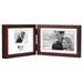 Concepts Series Wood Frame for 4x6 Double Horizontal Photograph Walnut