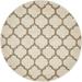 Unique Loom Philadelphia Trellis Rug Beige and Light Brown/Beige 3 3 Round Geometric Contemporary Perfect For Dining Room Entryway Bed Room Kids Room