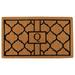 Calloway Mills Pantera Monogram Outdoor Doormat Extra-thick 3 x 6 (Letter Q)