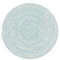 Colonial Mills Rug KA48R132X132 Kaari Tweed Round Braided Rug Federal Blue - 11 ft.