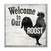 Stupell Industries Welcome To The Roost Farm Rustic Grey Word Design Wall Plaque by The Saturday Evening Post 12 x 12 Wall Plaque