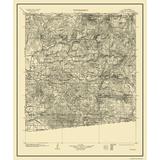 Topo Map - Cuyamaca California Quad - USGS 1903 - 23 x 27.5 - Matte Canvas