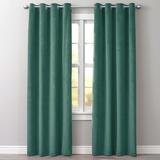 Brylanehome Velvet Grommet Panel - 50I W 95I L Mistletoe Green Window Curtain