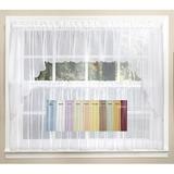 Emelia sheer Gold 24 kitchen curtain tier