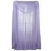 Collections Etc Solid Sheer 215 x60 Window Scarf Curtain Lilac