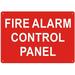 FIRE ALARM CONTROL PANEL SIGN - Reflective !!! ( ALUMINUM 7X10)