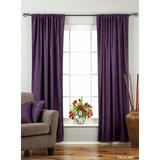 Lined-Purple Rod Pocket Velvet Curtain / Drape / Panel - 60W x 120L - Piece