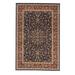 Radici Usa Noble Area Rug 1318 Traditional Navy Bordered Medallion 5 3 x 5 3 Round