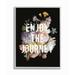 Stupell Industries Enjoy The Journey Flower Bouquet Inspirational Word Design Framed Wall Art by Wild Apple Portfolio