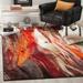 SAFAVIEH Glacier Aleesha Abstract Area Rug Red/Multi 5 3 x 7 6