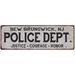 NEW BRUNSWICK NJ POLICE DEPT. Home Decor Metal Sign Gift 8x24 108240012645