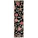 SAFAVIEH Chelsea Melyssa Floral Wool Runner Rug Black/Green 2 6 x 10