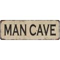 Man Cave Vintage Look Home Decor Farmhouse Metal Sign 6x18 206180071013