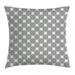 Geometric Circle Decor Throw Pillow Cushion Cover Vortex Spirals Polygonal Rotated Lines Artsy Trippy Chord Design Decorative Square Accent Pillow Case 16 X 16 Inches Grey White by Ambesonne