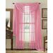 Qutain Linen Solid Viole Sheer Curtain Window Panel Drapes 55 x 95 inch Many Colors