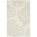 SAFAVIEH Bella Laurel Floral Paisley Wool Area Rug Ivory/Beige 2 6 x 4