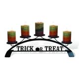 (Price/Each)Village Wrought Iron C-PLB-264 Trick Or Treat - Table Top Pillar Candle Holder