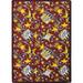 Joy Carpets 1484C-04 Any Day Matinee Silver Screen Rectangle Theater Area Rugs 04 Burgundy - 5 ft. 4 in. x 7 ft. 8 in.