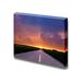 Canvas Prints Wall Art - Endless Driving on Country Road at Sunset | Modern Wall Decor/Home Decoration Stretched Gallery Canvas Wrap Giclee Print & Ready to Hang - 16 x 24