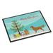 Golden Retriever Merry Christmas Tree Door Mat