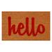 Calloway Mills Script Hello Outdoor Coir Doormat 24 x 36