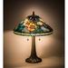 Meyda Tiffany 119554 23 H Tiffany Poppy Cone Table Lamp - MultiColor