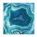 Stupell Industries Agate Crystal Pattern Blue Abstract Design Wall Plaque by Danielle Carson