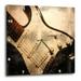 3dRose Old Electric Guitar In Abstract - Wall Clock 13 by 13-inch