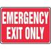 ACCUFORM Emergency Exit Sign 10 x 14 Vinyl MEXT441VS