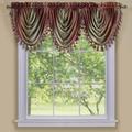 Traditional Elegance Ombre Waterfall Valance - Burgundy